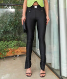 Brazilian Premium High-Waist Mini Flare Pants with Belt