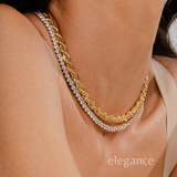 Chain Baiano Choker Necklace in 18k Gold Plated