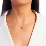 Invisible Floating Initial Choker Necklace